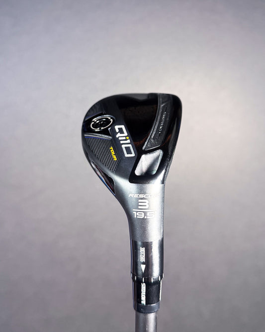 Pre-owned Taylormade Qi10 Tour 3 Hybrid (19.5) RH Stiff Tensei Blue 75S