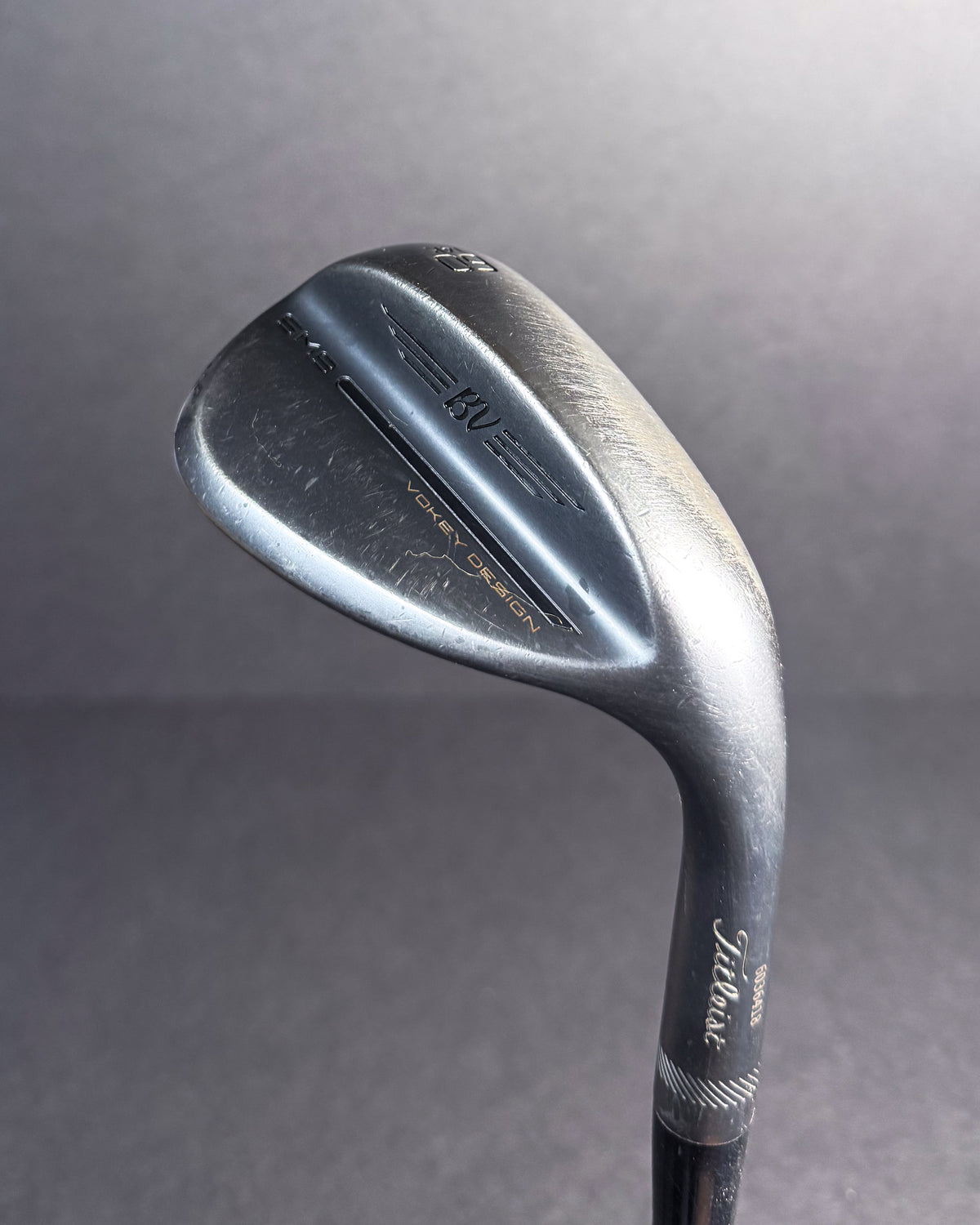 Pre-Owned Titleist Vokey SM9 Jet Black 60-14K Lob Wedge RH Wedgeflex Shaft