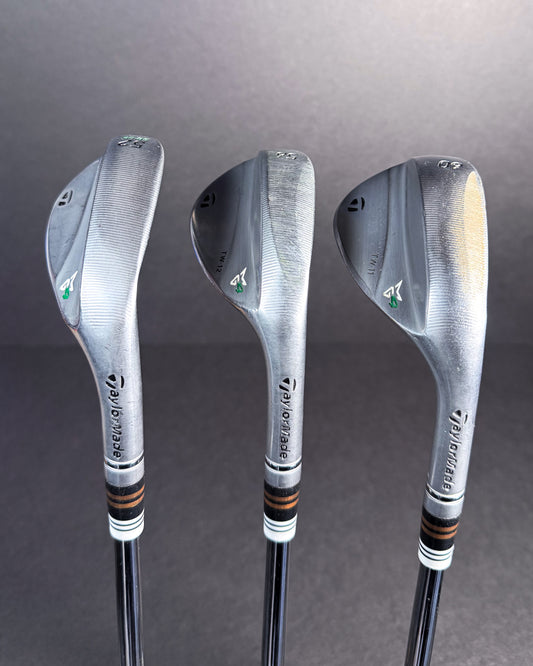 Pre-Owned Taylormade MG4 Raw Face Wedge Set (52, 56, 60) RH Upgraded DG S400 Shafts